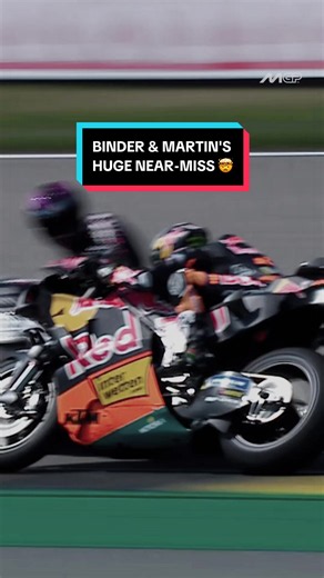 Binder and Martin had a HUGE near-miss 🤯 #GermanGP 🇩🇪 #MotoGP #SportsOnTikTok