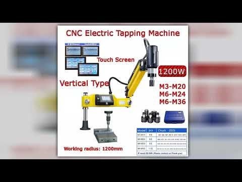 M3M20 M6M36 CNC Electric Tapping Machine Vertical Universal Drilling Tapper with ISO Chuck Easy Arm