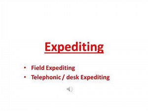 Oil and Gas Expediting
