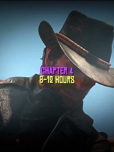 How Long It Takes To Complete Each RDR2 Chapter #rdr #rdr2 #reddeadredemption #gaming