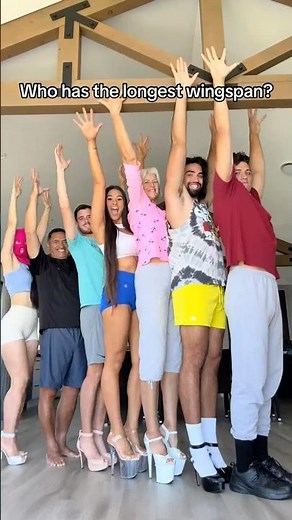 How long is your wingspan compared to The Tallest Family’s Wingspan? #tall #family #height #long