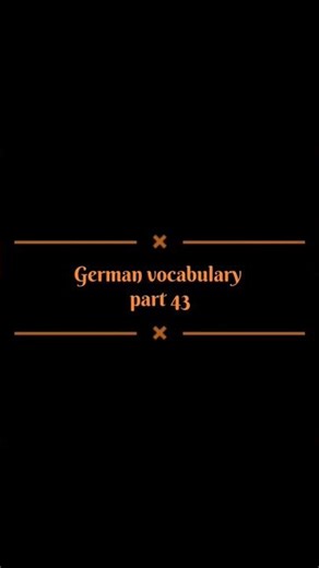 German vocabulary | Learn German | Learn German Easily