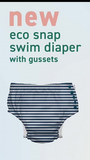 Out with the old in with the new—swim diaper that is! ✨ The same award-winning reusable swim diaper you know and love, now made from recycled materials and featuring our comfortable new gussets to take leak prevention and mess control to the next level. Still featuring our patented triple-layer absorbent design, easy-lock side snaps, and comfort seams to keep messes where they belong—in the swim diaper! Our eco snap swim diaper checks all the boxes: - UPF 50 Protection ✅ - OKEO-TEX Certified ✅ -