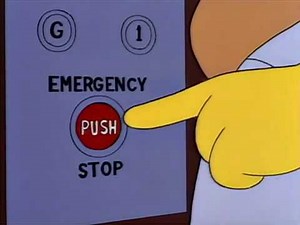 The Simpsons - Homer & Mindy In Elevator