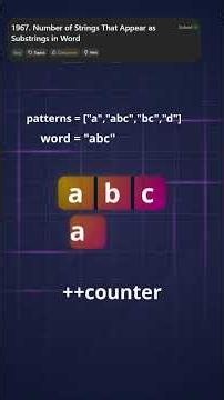 POTD 1967 | LeetCode Number of Strings That Appear as Substrings | C++ Explained