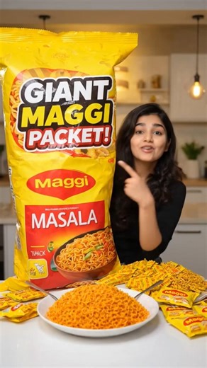 Giant maggie noodles 😍 #maggi #maggie #foodblogger #viralshort
