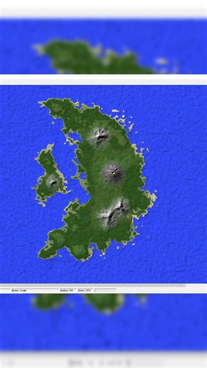 Creé la ISLA LUNA en Minecraft DESDE CERO 🌙🏝️ | WorldPainter #minecraft #minecraftshorts