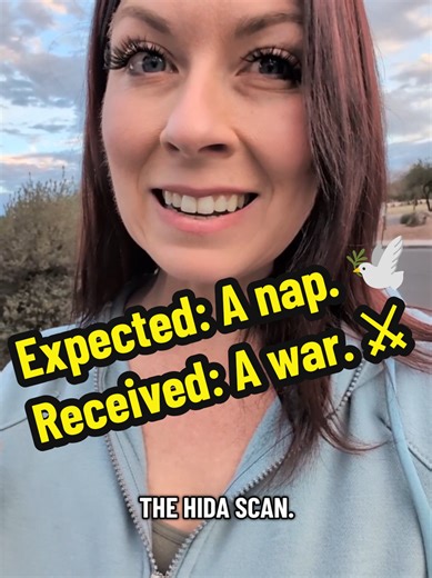 Update: The HIDA scan happened and… it was not the 3-hour nap I was promised. 🫠 After my flare video, I was just hoping for any answer, but I wasn't prepared for this. 🦠🤢 My gallbladder really took