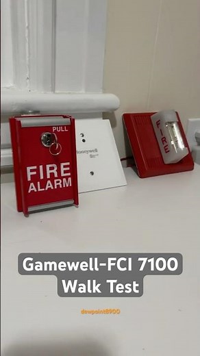 Gamewell-FCI 7100 Walk Test #shorts #firealarm #firealarmfriday #firealarmpanel