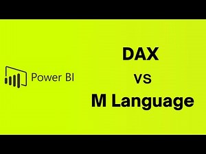 DAX vs M Formula (Functions) Power BI.