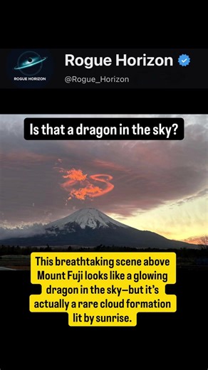 This “Dragon Cloud” Over Mount Fuji Is Real #spaceexploration #space #mountfuji #mystery #shorts