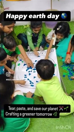 Tear & Paste Earth – Little Hands Creating a Green World!