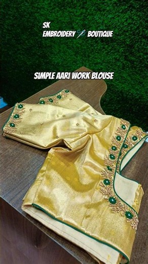 🌟🌹Aari Work Blouse Designs tutorial #aariwork #blouse #shortsfeed #saree
