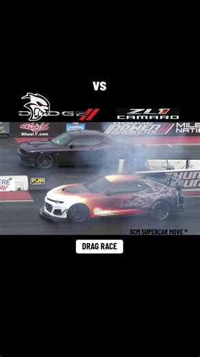 Camaro ZL1 vs Dodge Hellcat - Drag Race Comparison