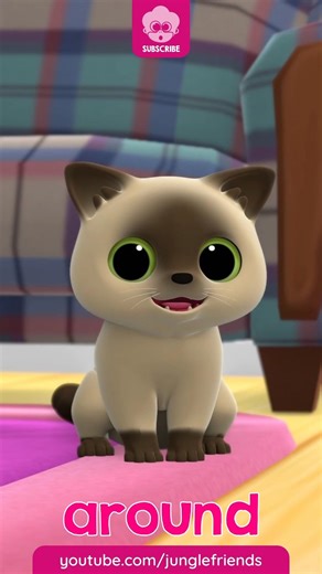 Ten Little Kitties - Short - Jungle Friends Nursery Rhymes - Cute Cat Song