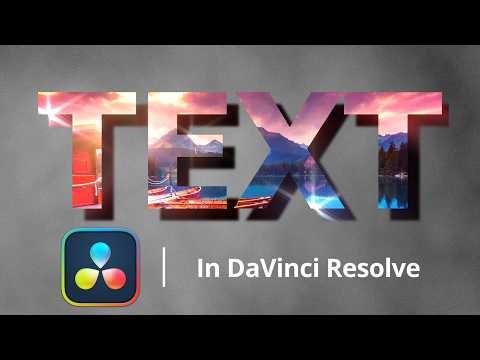 How to ADD Videos into your Text | Davinci Resolve Tutorial