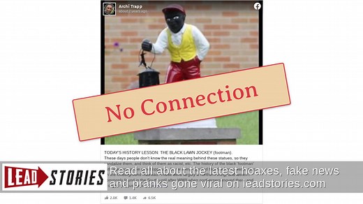 Fact Check: Black Lawn Jockey History Was NOT Connected To Underground Railroad | Lead Stories