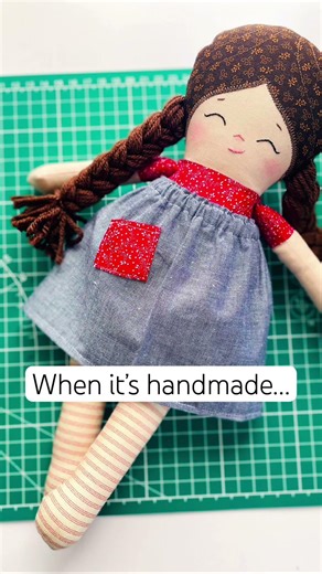 Learn to make a cloth doll! Free pattern and tutorial.