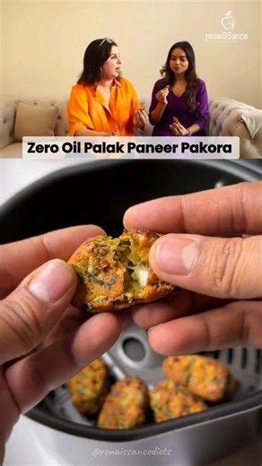 Fara Khan's Favorite Palak Paneer Pakora | Zero Oil Cooking #shorts #viral