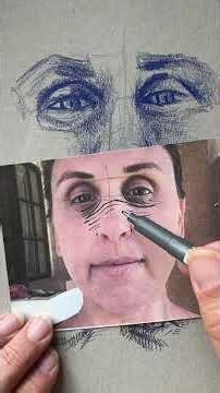 How do you map the lines in crosshatching and cross contour for a portrait Part 1 #portraitdrawing