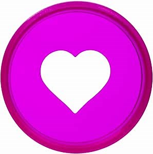 100pcs Planner Expander Discs 1.26Inch Book Binding Disc For Discbound Notebook Accessories Heart Binder Rings(Transparent Purple,1.26 inch/32 mm)