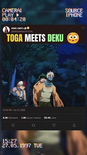 TOGA MEETS DEKU 😳 | #myheroacademia #edit #amv #anime