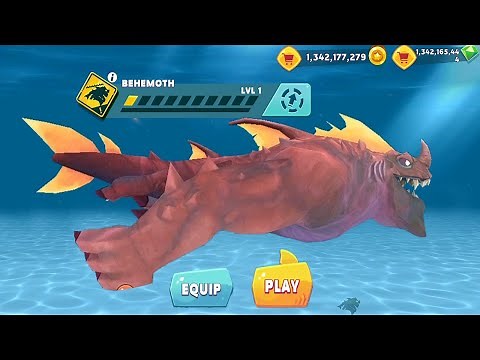 Hungry Shark Evolution ENEMY BEHEMOTH New Shark Mod - All 25 Sharks Unlocked Hack Gems Coins Mod