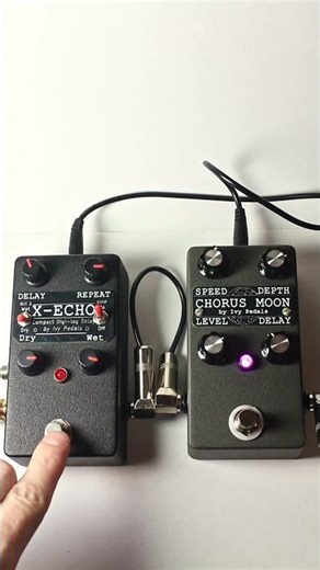 Ivy Pedals Chorus Moon + X-Echo #Guitar #PedalDemo [4/4] #effectspedals #guitarpedals #chorus #delay