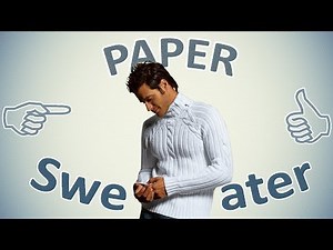 Paper Sweater. DIY origami