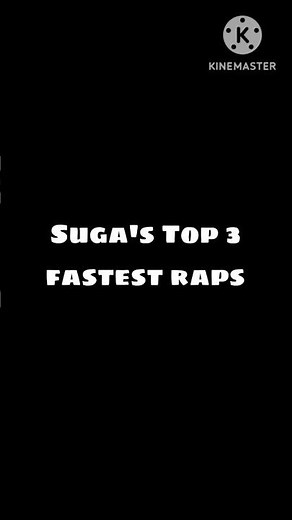 Suga's Top 3 fastest raps 🔥#shorts #bts #suga