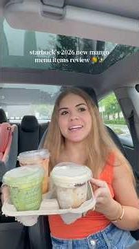 Starbucks new mango menu items review 🥭✨