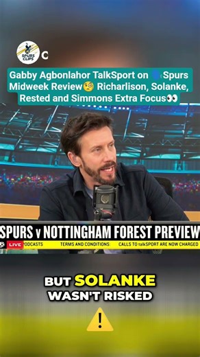 🗣Spurs Midweek Review🧐 Richarlison, Solanke, Rested and Simmons Extra Focus👀#thfc #spurs #talksport