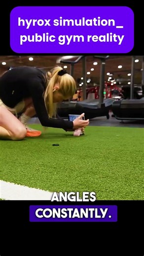 hyrox simulation public gym reality #fitness #everydayfitness #fitnesseverywhere