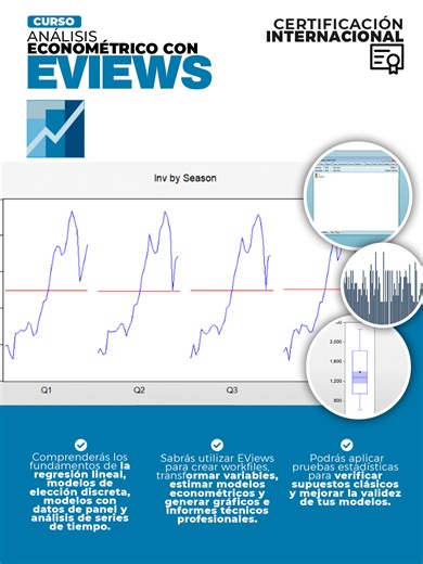 Mayor información: 9️⃣2️⃣3️⃣ 4️⃣4️⃣4️⃣ 4️⃣4️⃣2️⃣ Curso Análisis Econométrico con EViews 📊 🚀 ¡Lleva tus habilidades en análisis econométrico al siguiente nivel con EViews! #Econometría #CursoEViews #SeriesDeTiempo #RegresiónLineal #ModelosEconométricos #DatosPanel #Cointegración #AnálisisEconómico #ModelosDiscretos #Volatilidad #EViewsTraining #PrediccionesEconómicas #CertificaciónEconometría #AnálisisCuantitativo #EconometríaAvanzada #EconometríaAplicada #ModelosVAR #GARCH #TesisCuantitativa