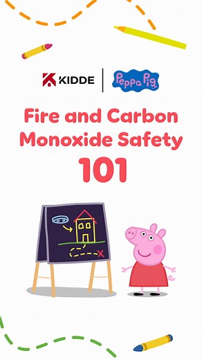 Making your home a safer place is fun for the entire family with these 4️⃣ fire and carbon monoxide (CO) safety tips from the experts at Kidde – and Peppa Pig! ❤️🐽 Watch our Fire and Carbon Monoxide Safety 101 video, and learn more about our partnership with Peppa at https://bit.ly/3GDH6x7. | Kidde Fire Safety