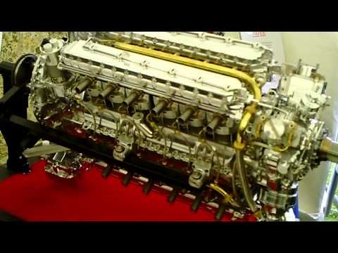 24 cylinder 'H' PATTERN MODEL AERO ENGINE.
