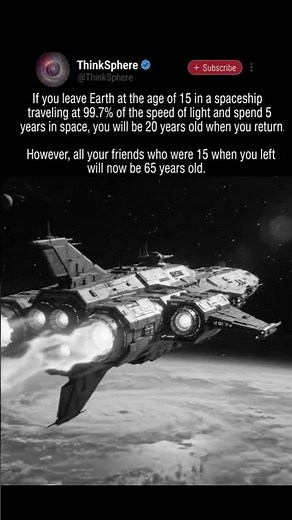 What happens if you travel at light speed for 5 years? 🚀 #space #learning
