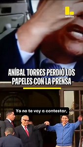 Aníbal Torres, condenado a 6 años y 6 meses de pena privativa de libertad por conspiración para rebelión, respondió de manera agresiva a los periodistas tras conocer el fallo judicial. #LatinaNoticias #Perú #NoticiasPerú | Latina Noticias