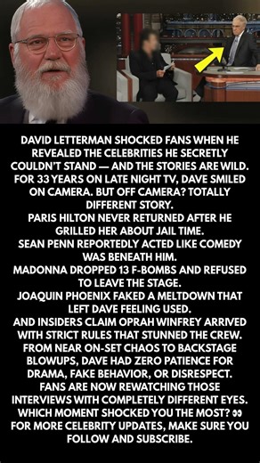 David Letterman Revealed the 9 Golden Age Guests Who Were Actually EVIL!