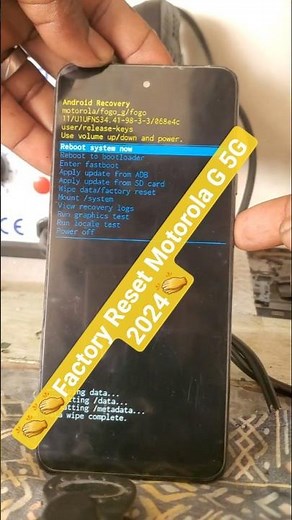 Hard Reset Motorola G 5G 2024 #smartphone #motorola #androidbypass #repair