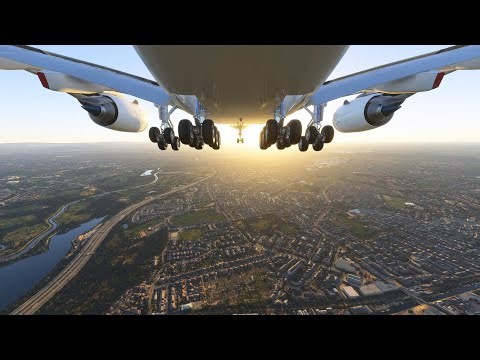 airbus a380 go around after take off #aviation #msfs