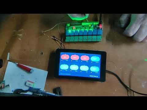 ESP32-S3-Touch-LCD-7 ile Endüstriyel 8 Röle Kontrol | LVGL + Modbus RTU RS485 | Türkçe Kaynak Yok