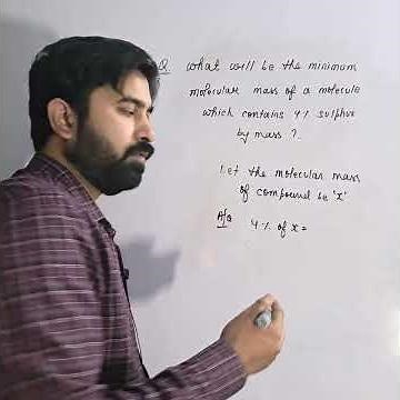 Learn how to find minimum molecular mass of a compound. #moleconceptclass11 #jeechemistry #neetchem