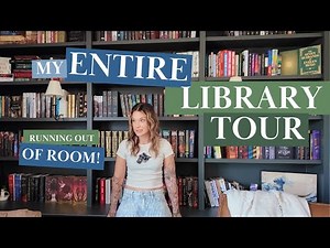 HOME LIBRARY TOUR 📚 built-in bookshelf tour + showing you every book I own 📚 (300+ Books)