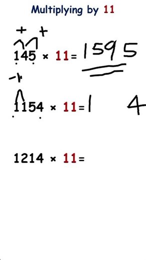 MULTIPLY BY 11 FAST #mathtrick #mentalmath #learnmath