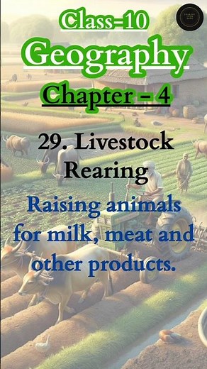 Agriculture Chapter – Class 10 Geography | All Important Terms & Definitions | Board Exam 2026