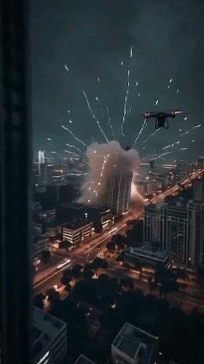 Massive Lightning Strike Hits Downtown Skyscraper at Night – Real Footage Caught in 4K