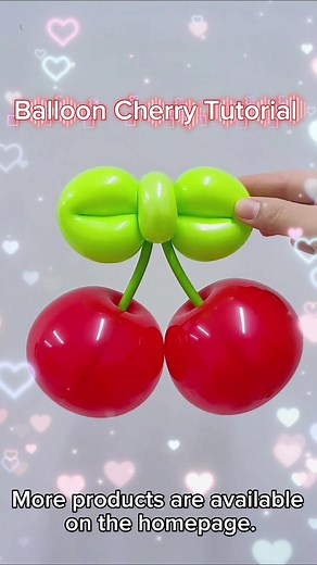 Balloon cherry tutorial #jofete #balloon #balloonartist #balloondecor #balloongarland