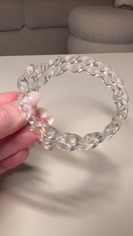 Vintage Twisted Spiral Clear Plastic Bangle Bracelet - Etsy