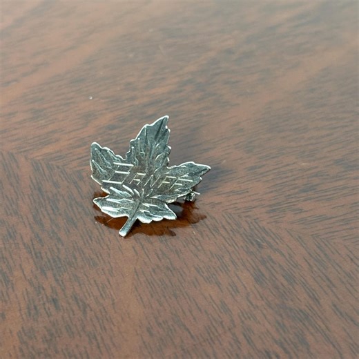 Sterling BANFF Maple Leaf Pin - Etsy